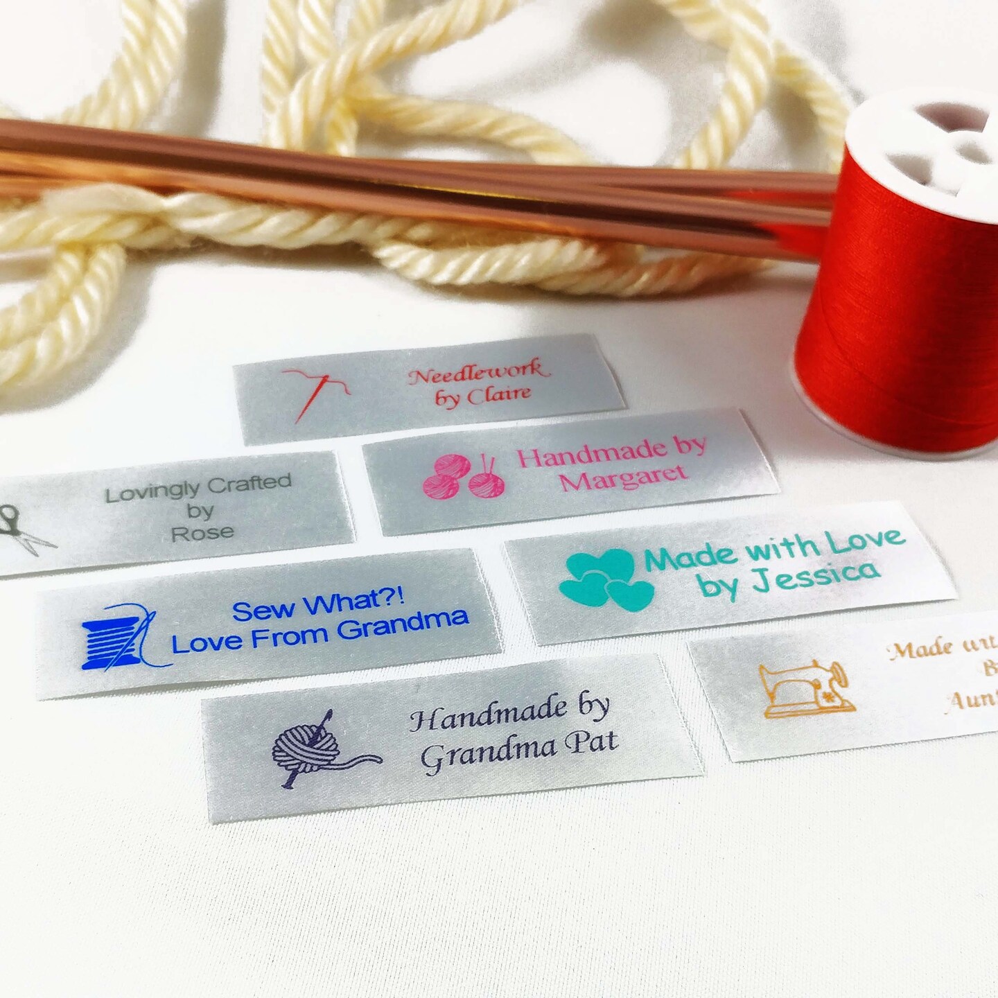Personalized Satin Sewing Labels