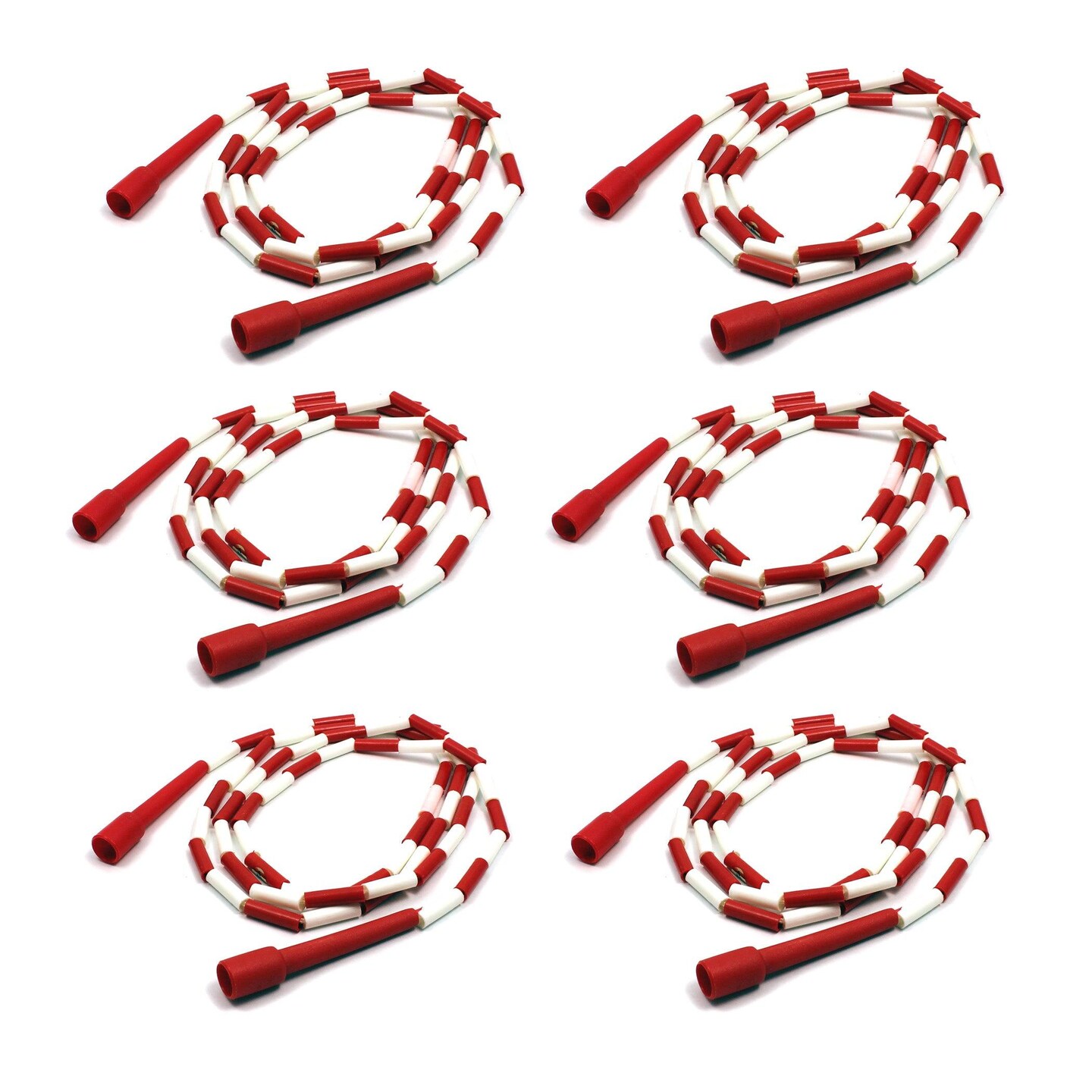 Segmented Plastic Jump Rope, 8&#x27;, Pack of 6