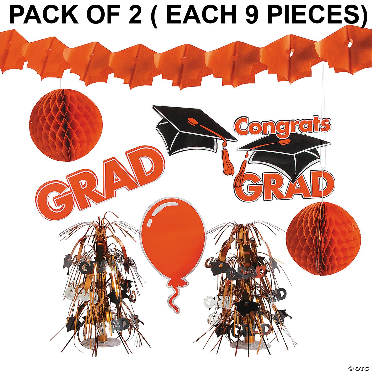 Graduation Party Decorating Kit - 9 Pc. | MINA®