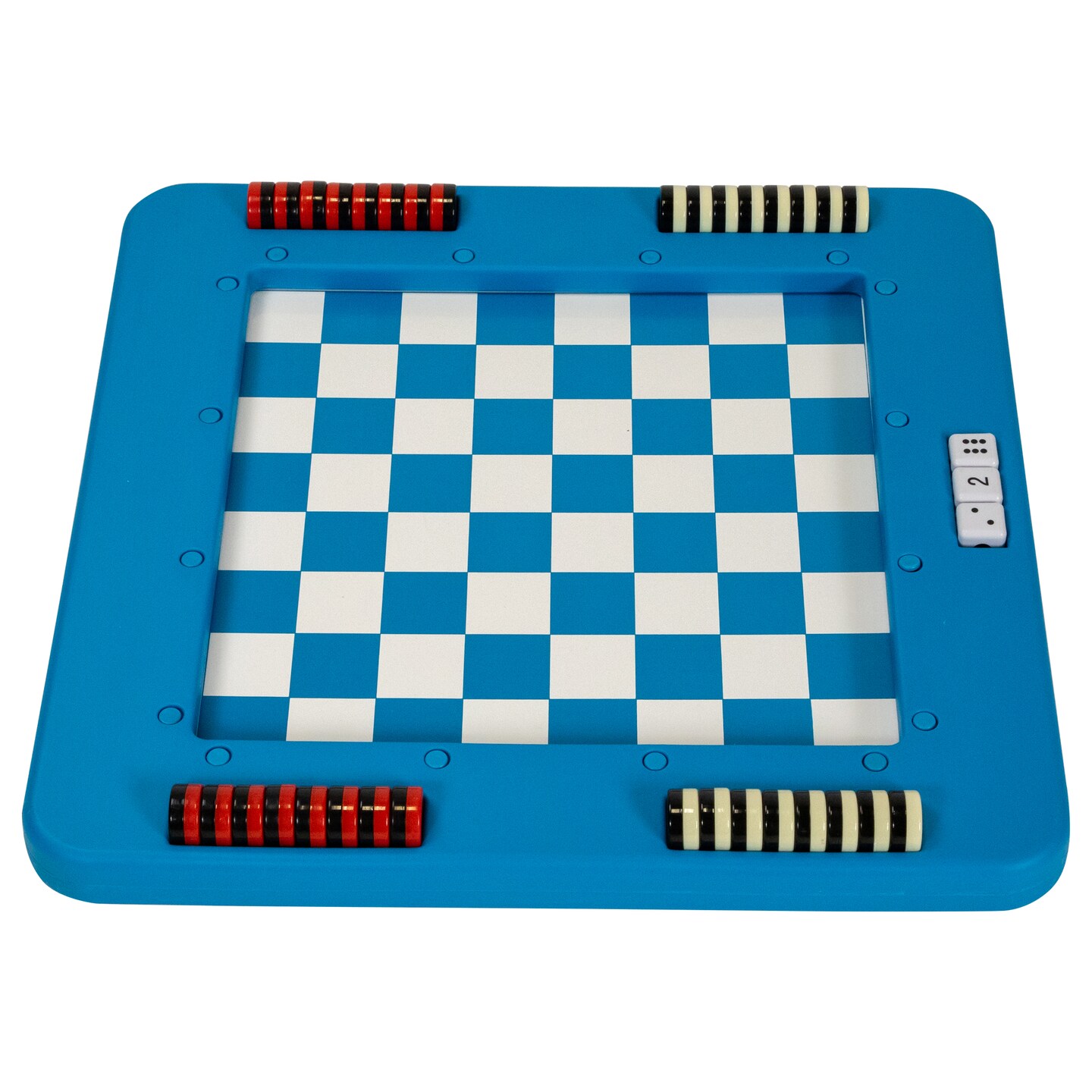 Swim Central Floating Checkers and Backgammon Magnetic Swimming Pool Board Game Combo - 20"