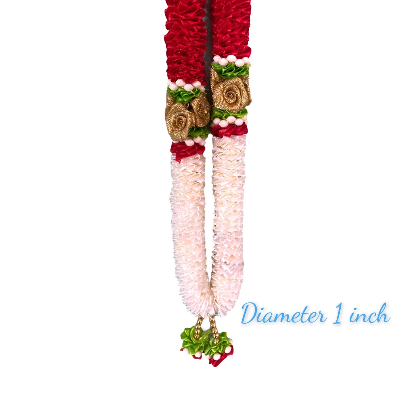 Pack of 2 Varmala Wedding Garland Artificial Red Rose Varmala Indian Milini Mala Indian Wedding Haar Bride and Groom Mala Muslim Arab Punjabi Nika Event