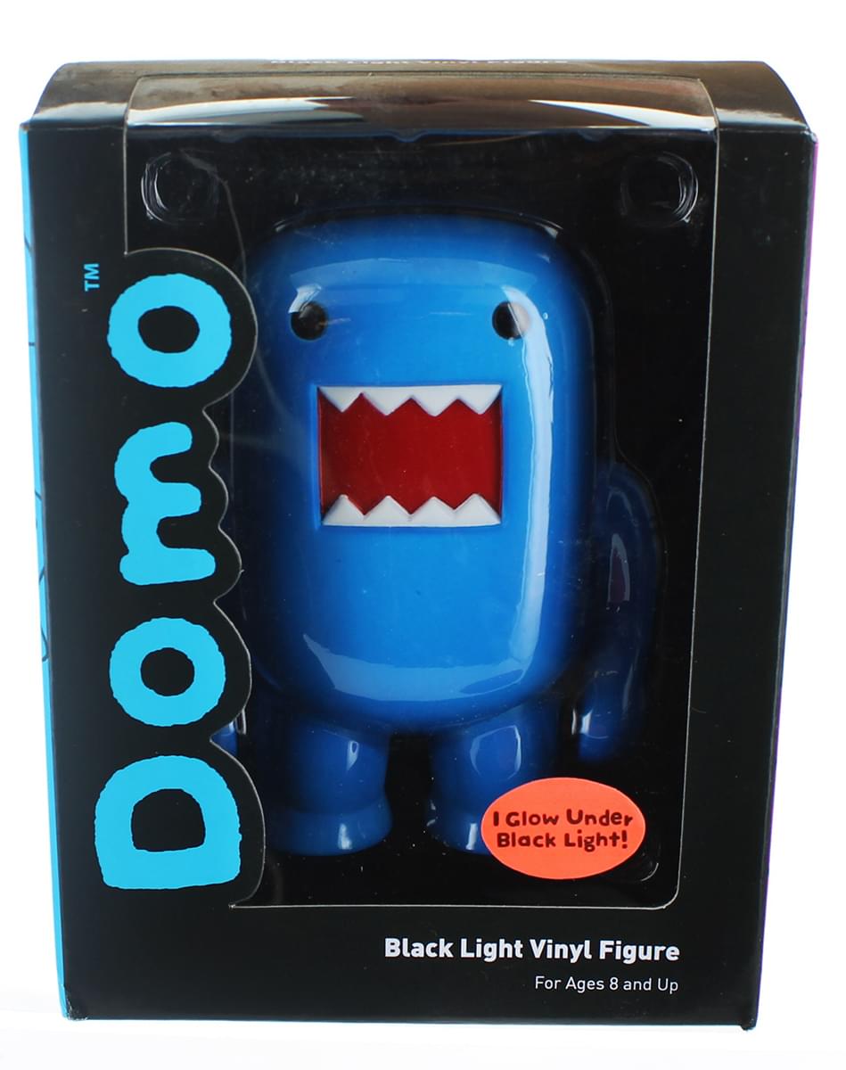Domo Black Light Blue 4&#x22; Vinyl Figure
