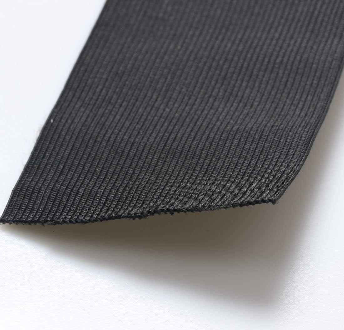 3-inch Wide Black Heavy Knit Stretch Elastic Band 3 Yards Sewing Knit Elastic Spool
