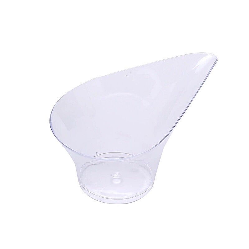 24 Clear 3 oz Disposable Mini Teardrop Plastic DESSERT CUPS