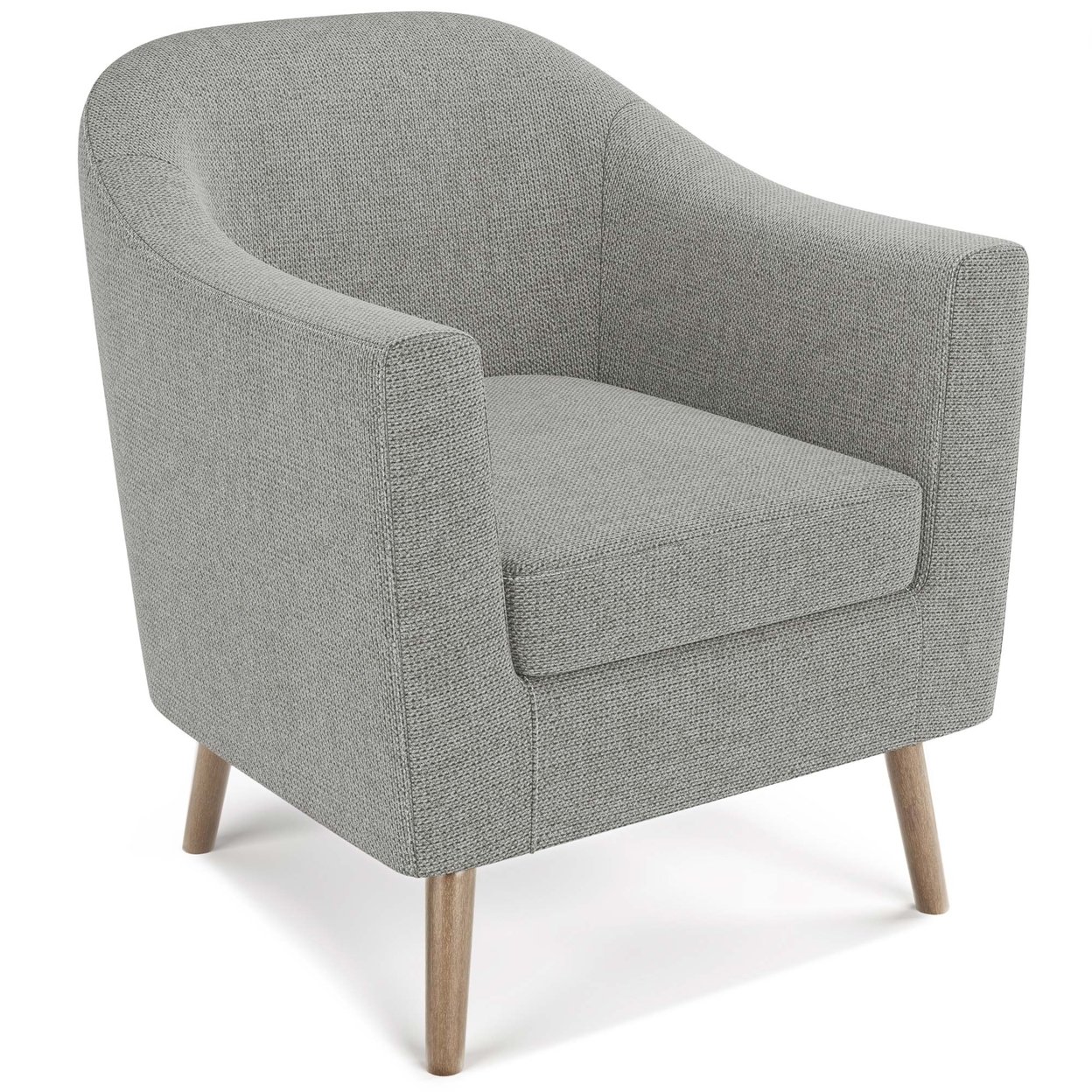 Simpli Home Thorne 30&#x22;Contemporary Accent Chair In Classic Linen Look Fabric