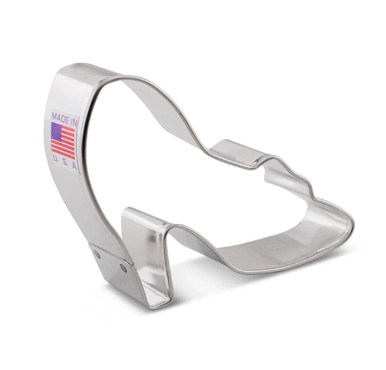 Ann Clark Glass Slipper Princess Queen Wedding Cookie Cutter Size: 3 1/2