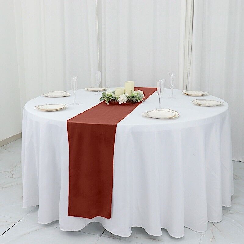 TERRACOTTA 12x107&#x22; Premium Velvet Table Runner