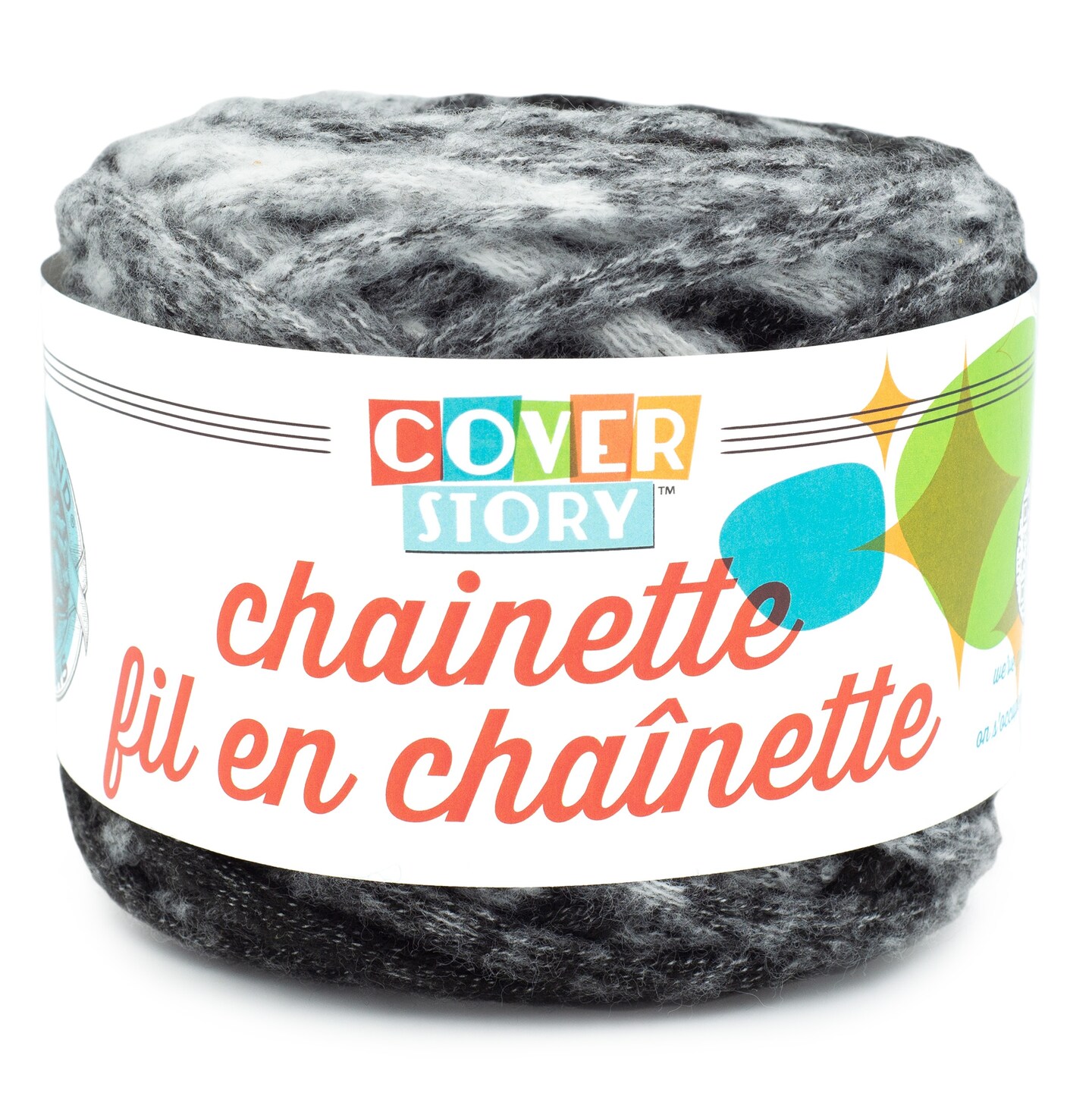 Lion Brand Cover Story Chainette Yarn-Black