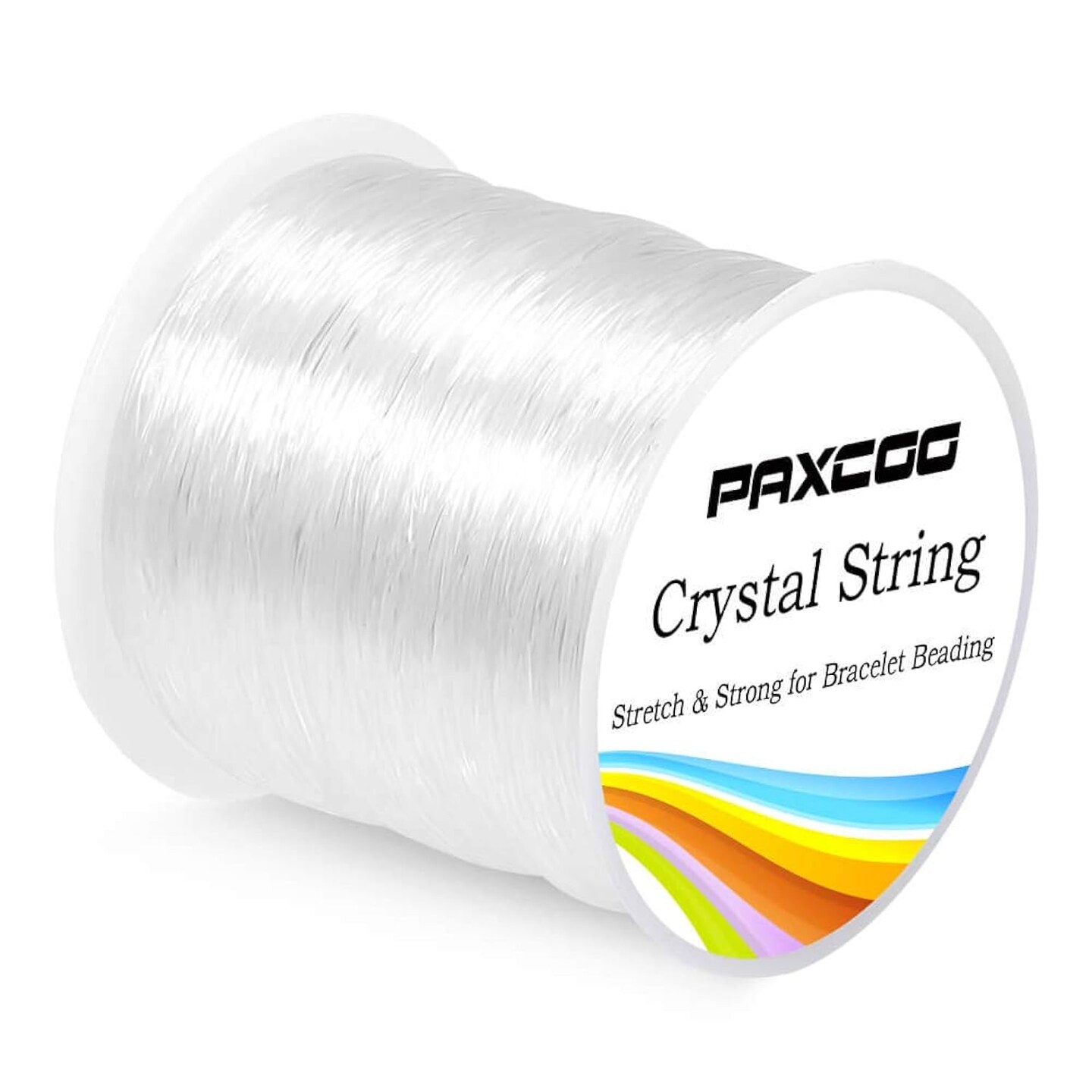 0.8mm Elastic String, Stretchy Bracelet String Crystal String Bead Cord for Bracelet, Beading and Jewelry Making (120m)