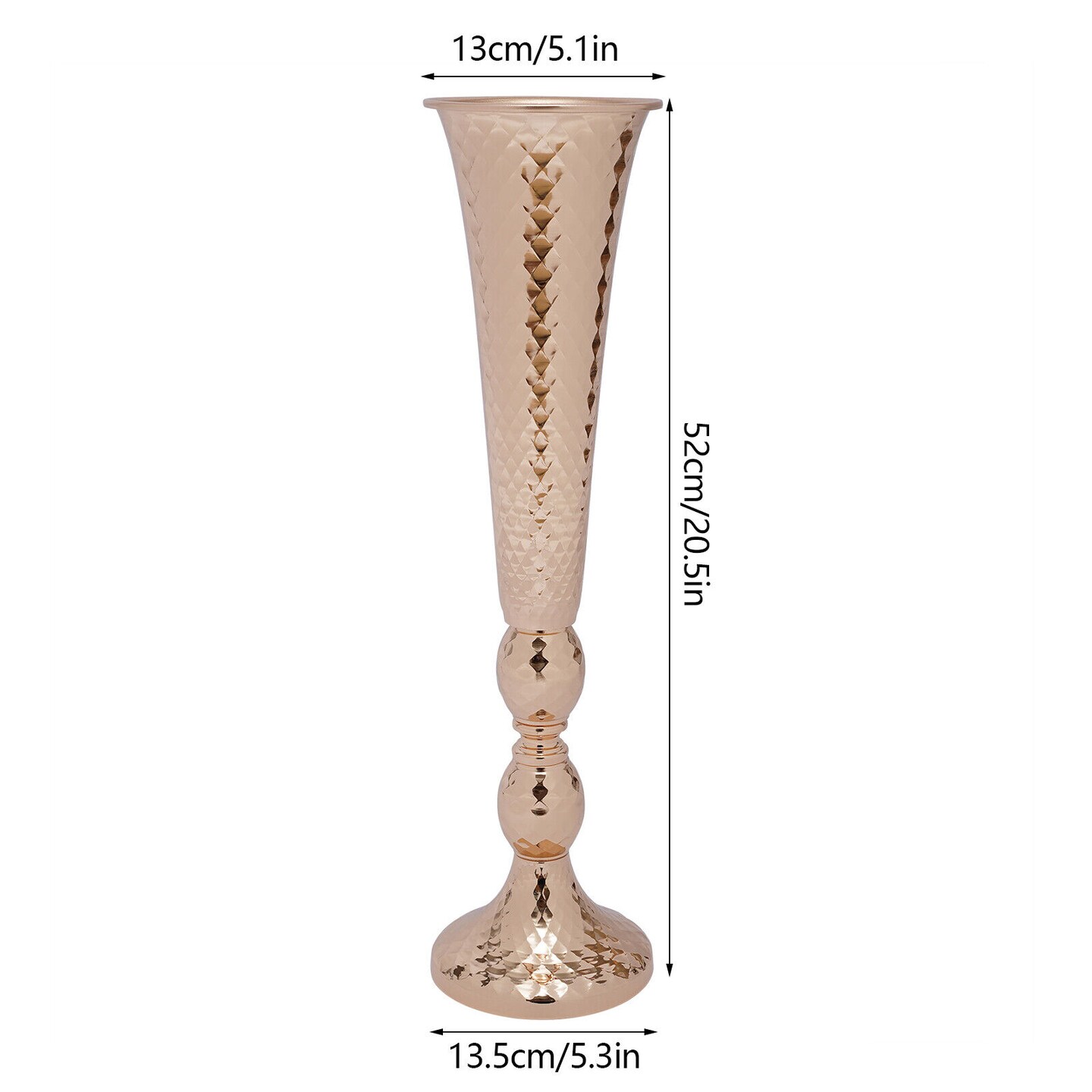 Kitcheniva 10 Pcs Tall Trumpet Vases Wedding Table Centerpieces