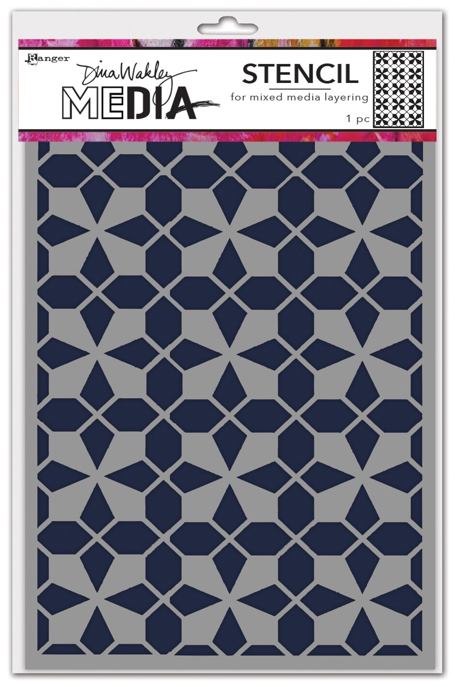 Dina Wakley Media Stencils 9&#x22;X6&#x22;-Tile Floor