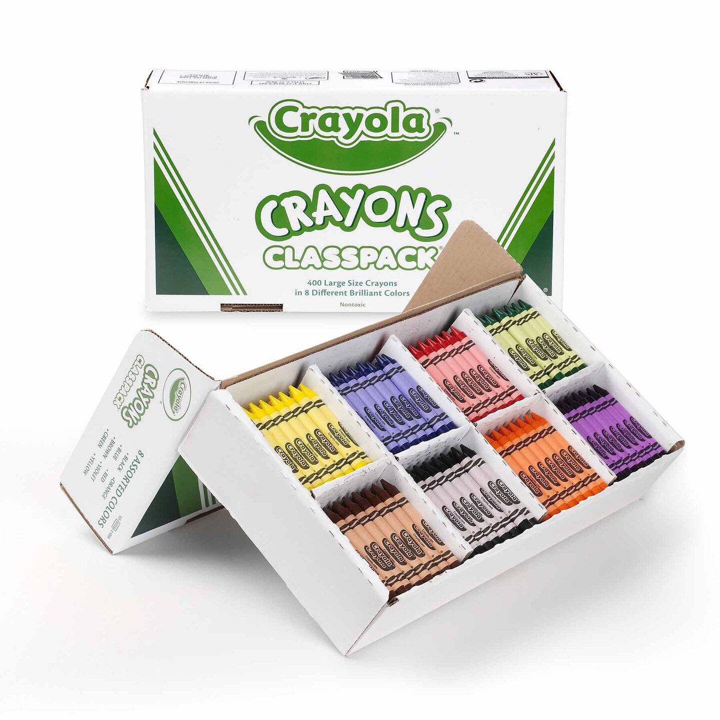 Crayon Classpack&#xAE;, Large Size, 8 Colors, 400 Count