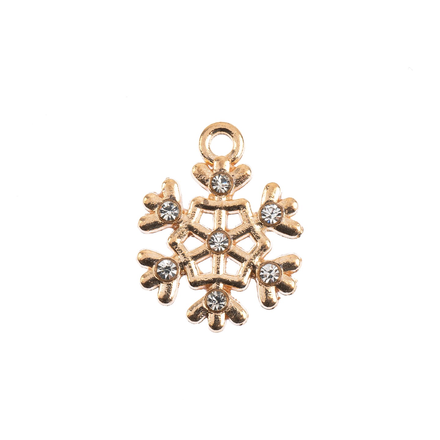 John Bead Sweet &#x26; Petite Snowflake Holiday Charms, 8pcs
