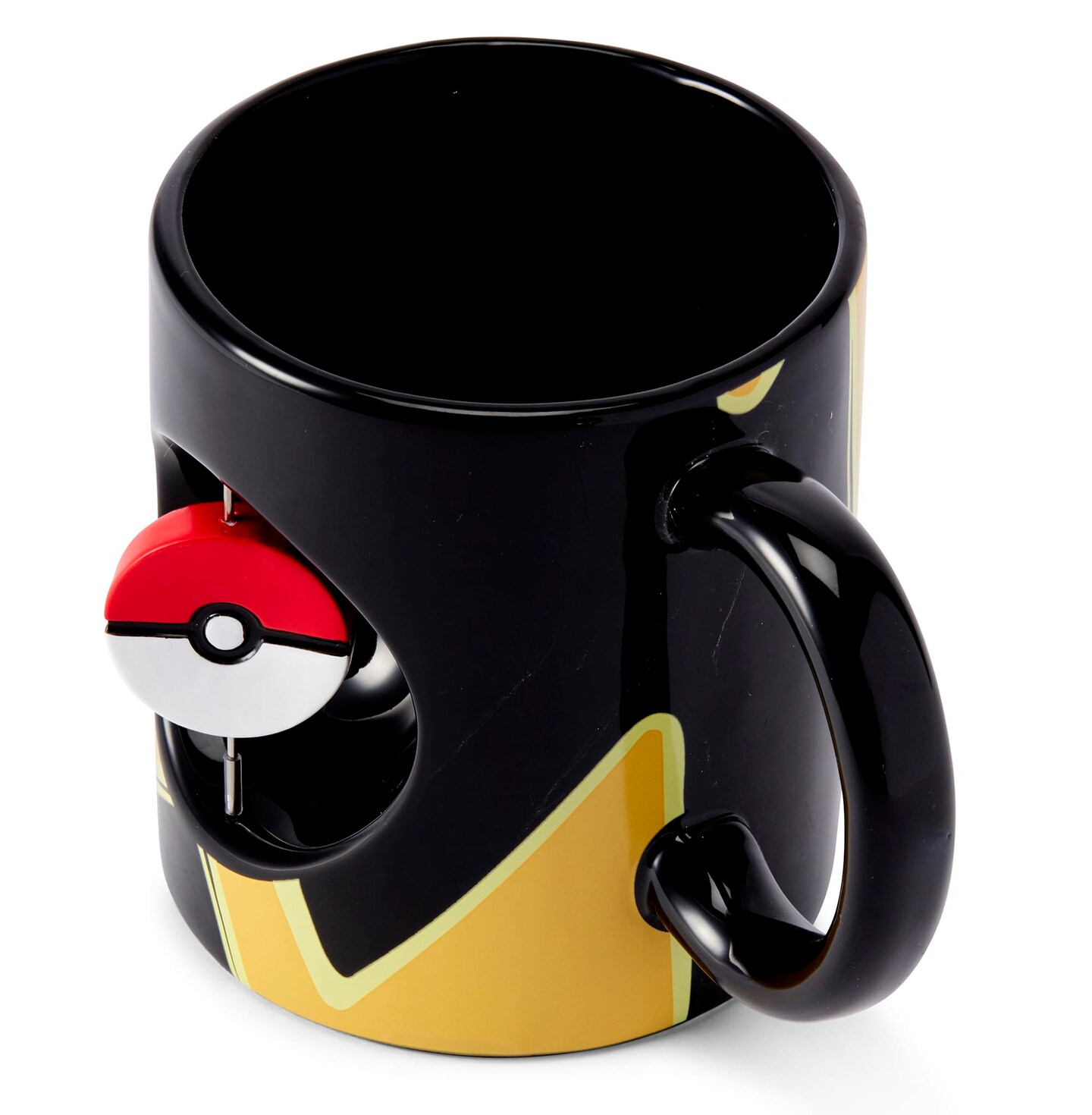 Pokemon Pikachu &#x26; Pokeball Spinner Ceramic Mug - 16.9-Ounces Black