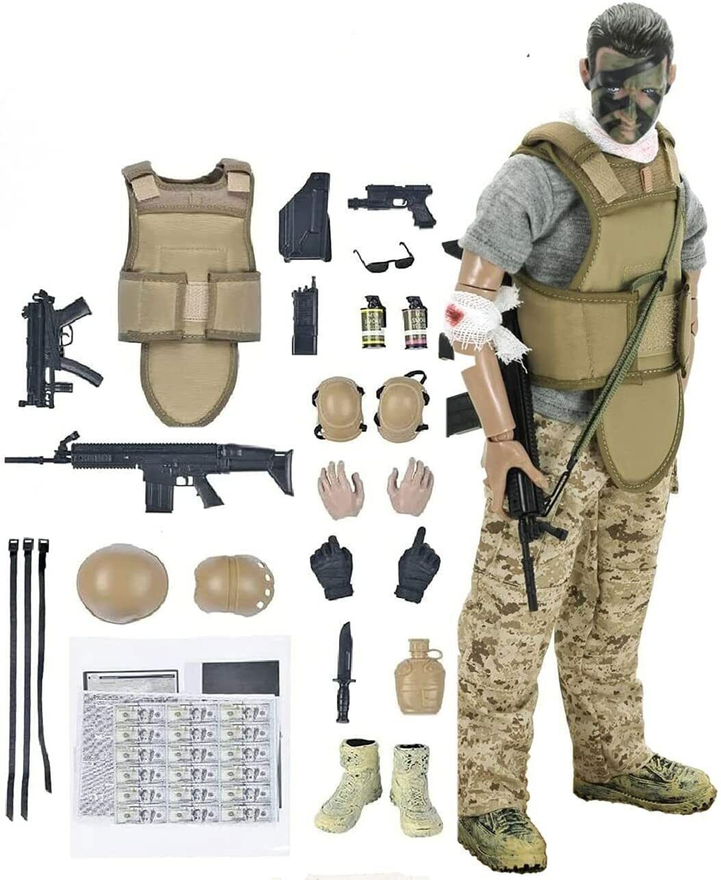 Kitcheniva Special Force Wounded Soldier Action Figure