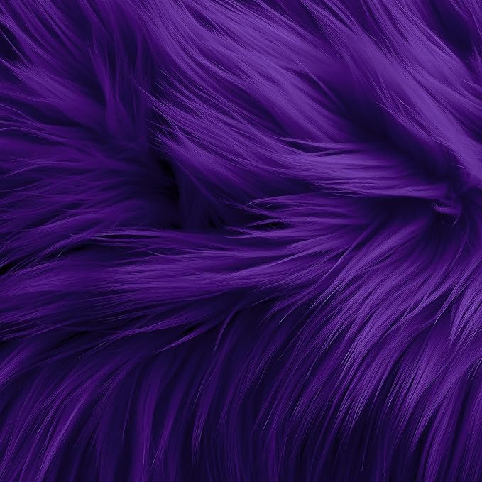 FabricLA | Faux Fur Round Circular Fluffy Shaggy Fabric | Use Round Faux Fur for Carpet, Play Mats, Bedroom, Christmas Decoration