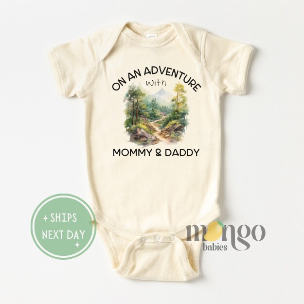 Cute Baby Onesies® Brand On an Adventure with Mommy and