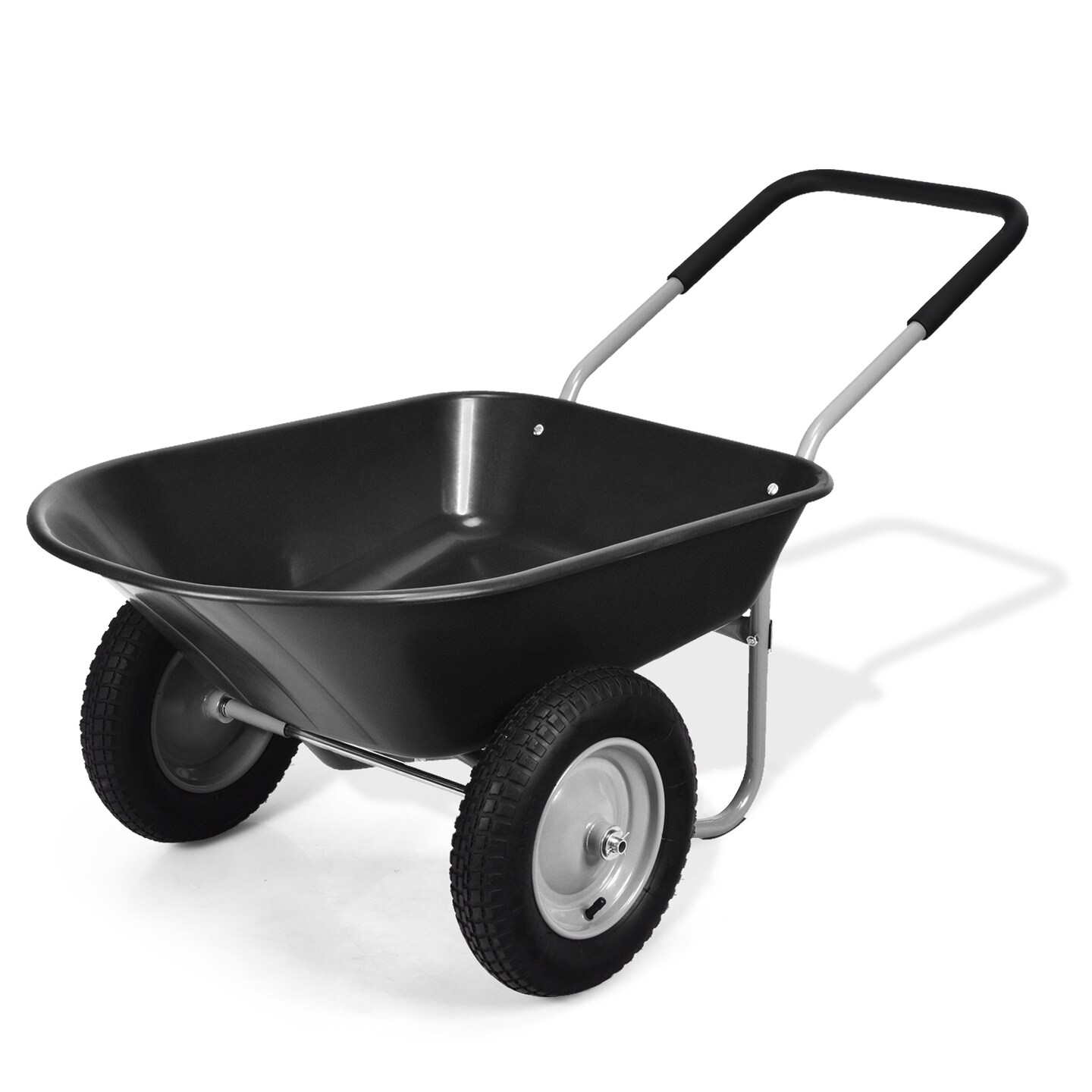 2 Tire Wheelbarrow Garden Cart Heavy-duty Dolly Utility Cart