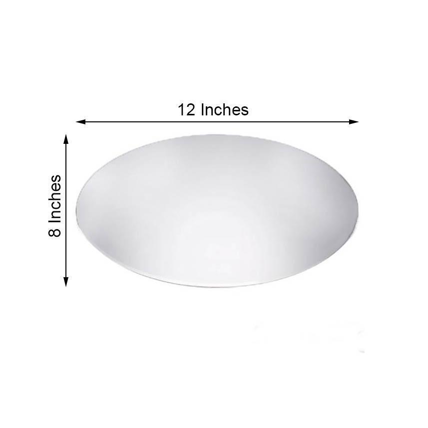 4 pcs 12&#x22; Oval MIRRORS Wedding Party Reception