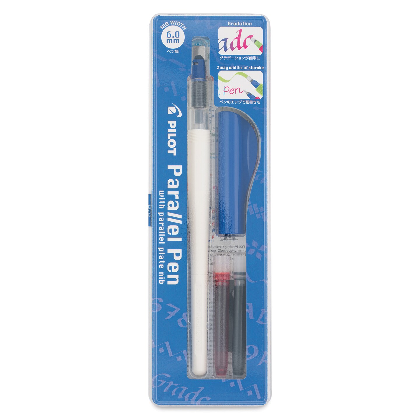 Pilot Parallel Calligraphy Pen Set - 6.0 mm Pen Nib with Ink Cartridges