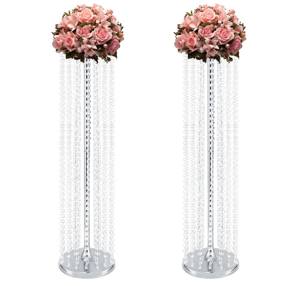 2-Pieces 90cm Wedding Centerpiece Flower Vases