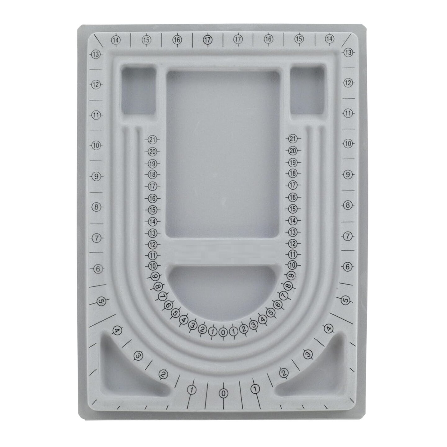 34 Inch U Shape Bead Board Necklace Designing Tool, Bead Tray with