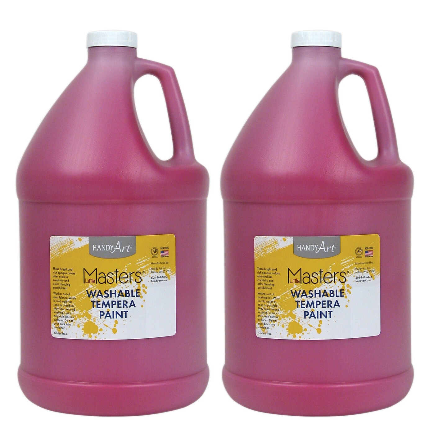 Little Masters&#xAE; Washable Tempera Paint, Magenta, Gallon, Pack of 2