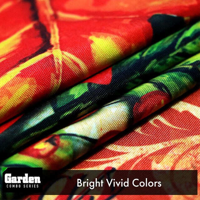 G128 Combo Pack: Garden Flag Stand Black 36x16 Inch & Garden Flag Autumn Greetings Large Maple Leaf 12x18 Inch