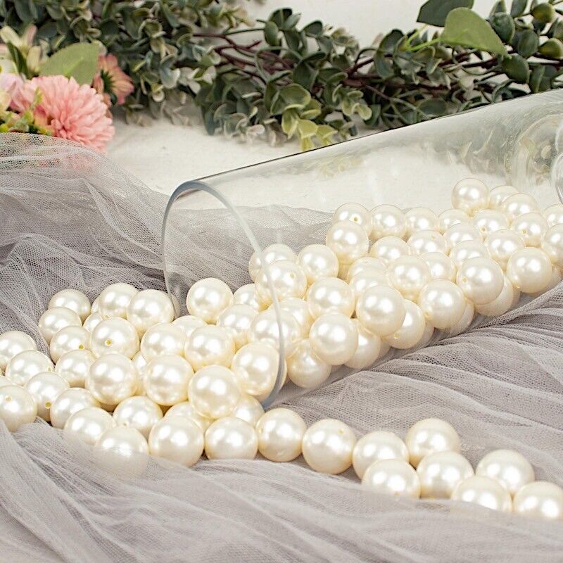 20 mm Ivory Large FAUX PEARL BEADS