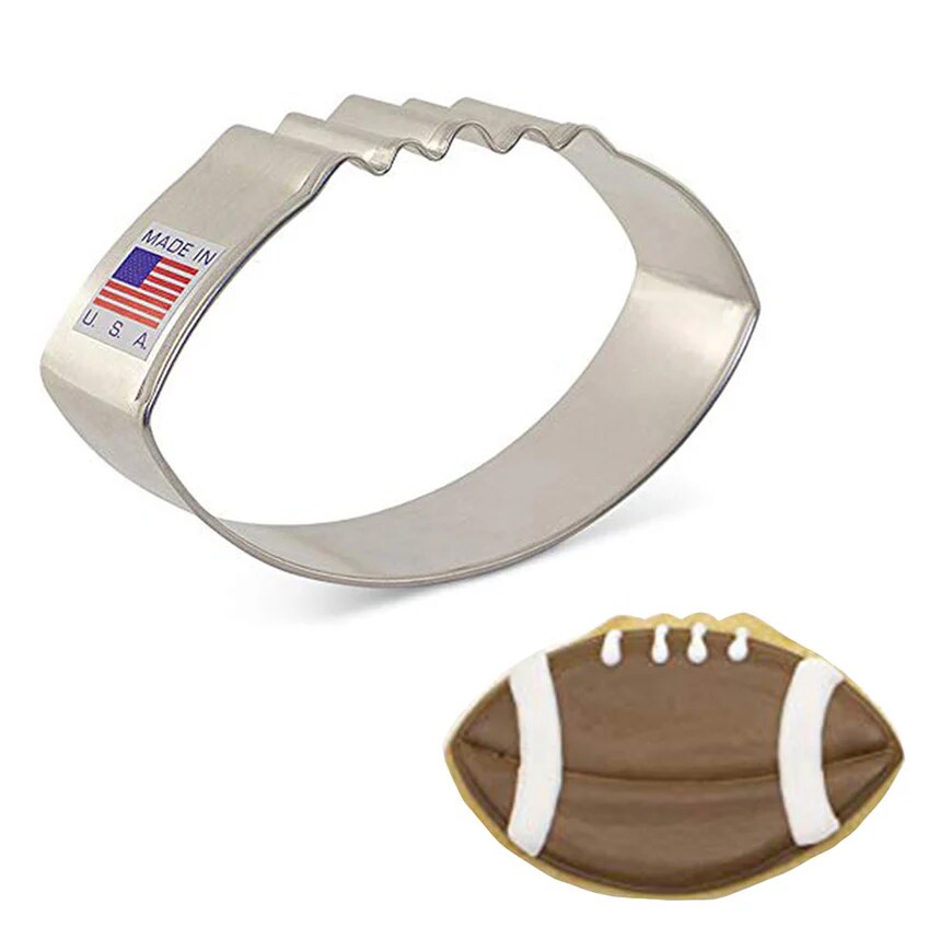 Ann Clark Football with laces Cookie Cutter 3 1/2&#x22;
