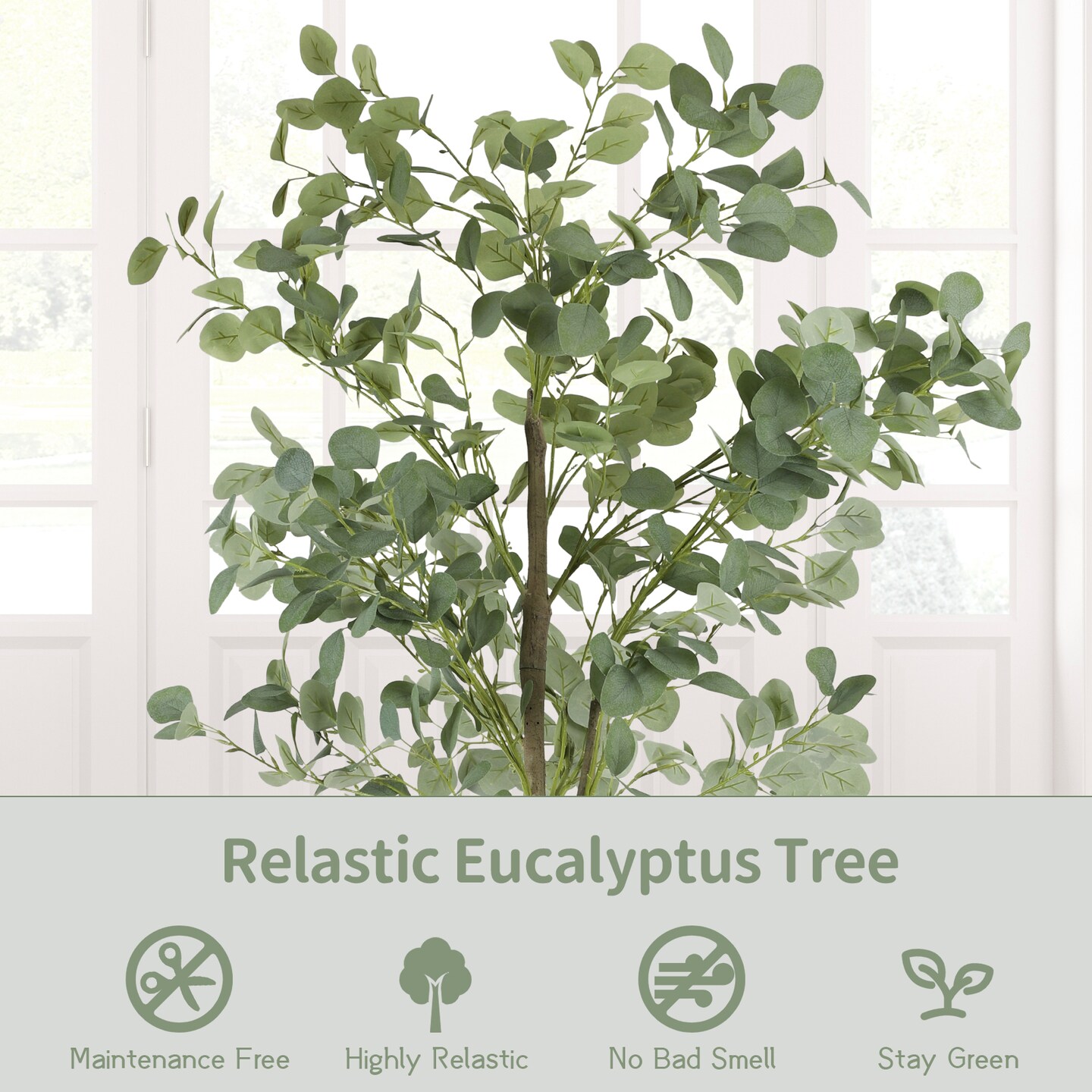 5ft Artificial Eucalyptus Tree