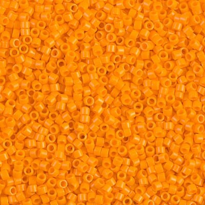 Miyuki Delica Bead 11/0, DB1133, Opaque Mandarin, 50 grams