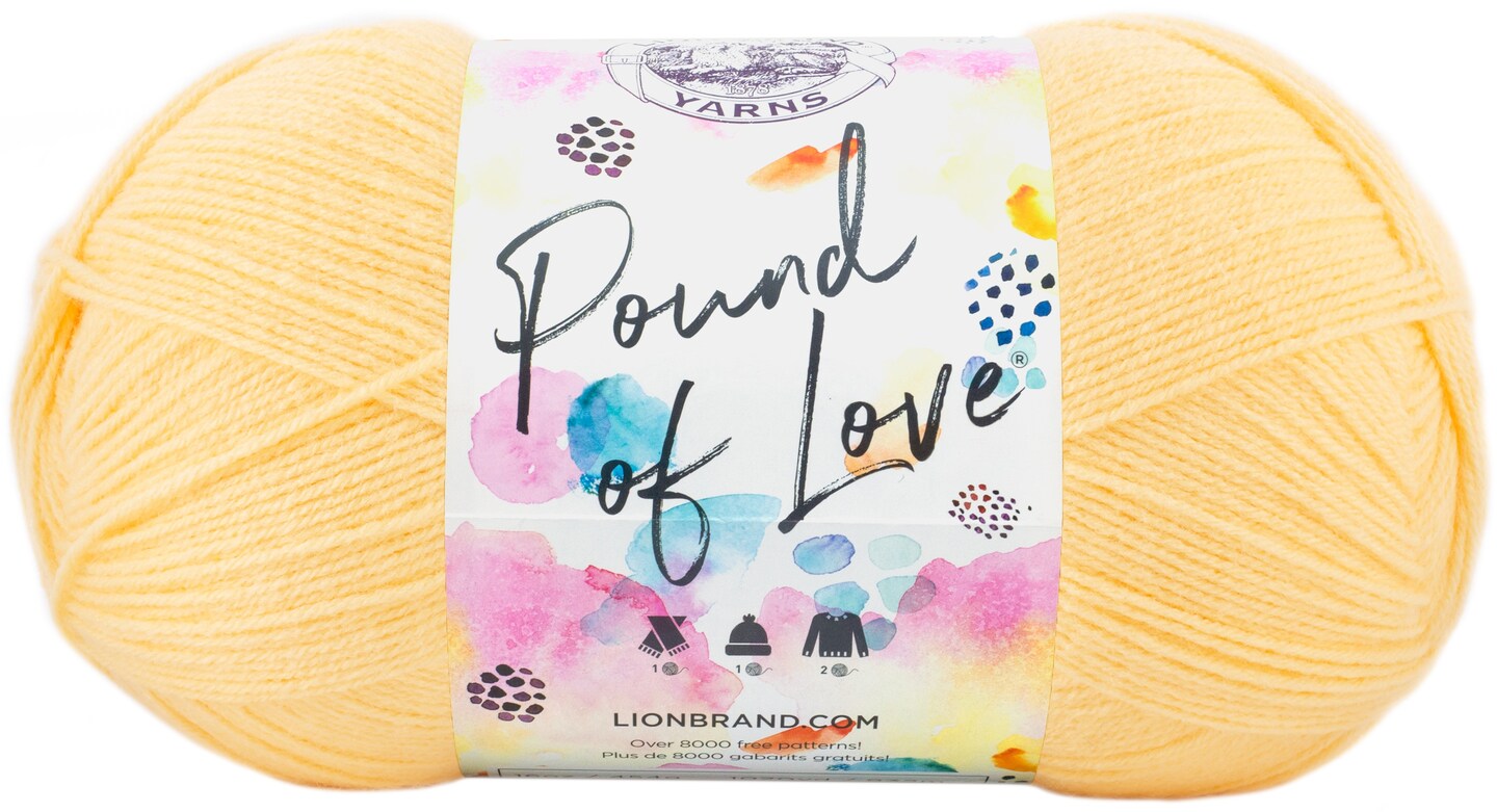 Lion Brand Pound Of Love Yarn-Honey Bee