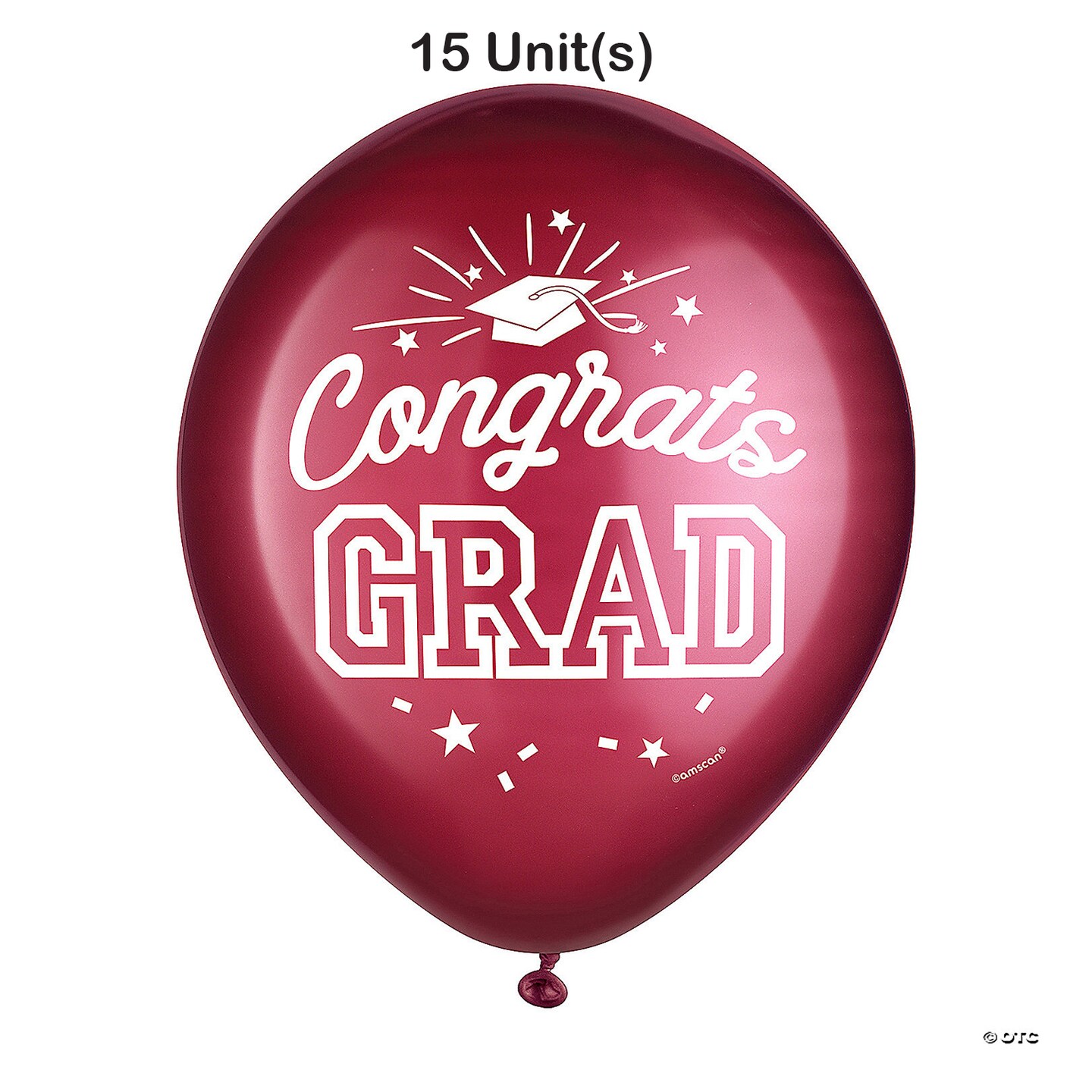 Orange Congrats Grad 12" Latex Balloons - 15 Pc.