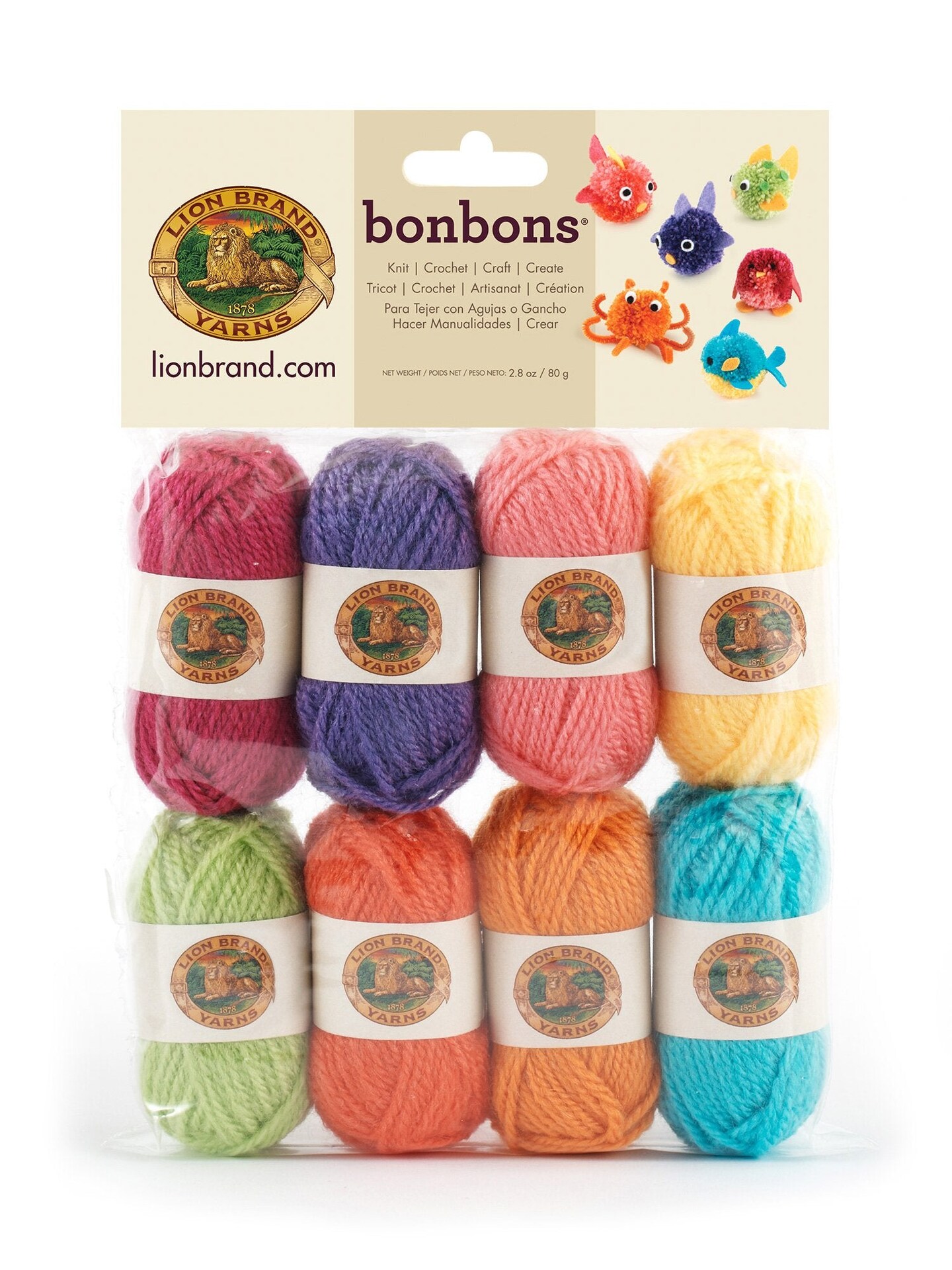8 Pieces  BonBons Yarn Pack Brights