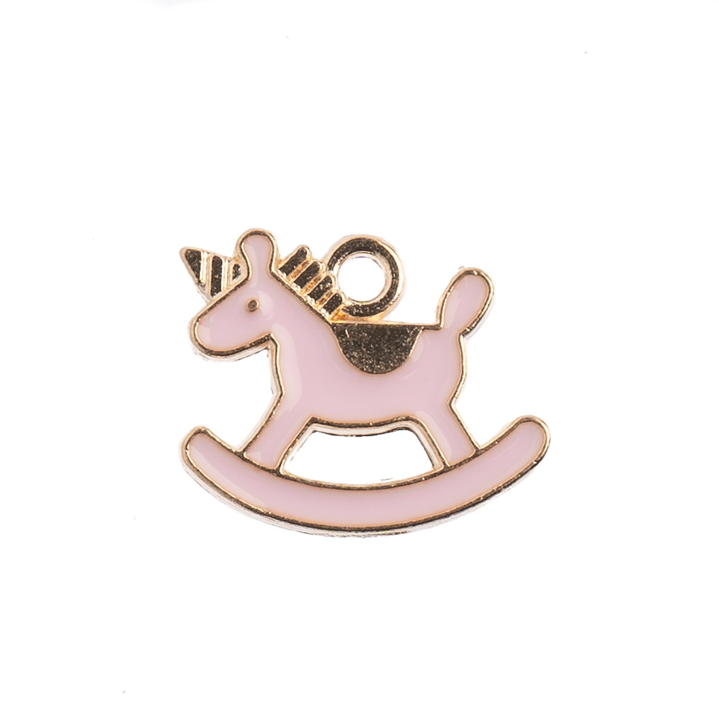 John Bead Sweet &#x26; Petite Rocking Horse Charms, 10pcs