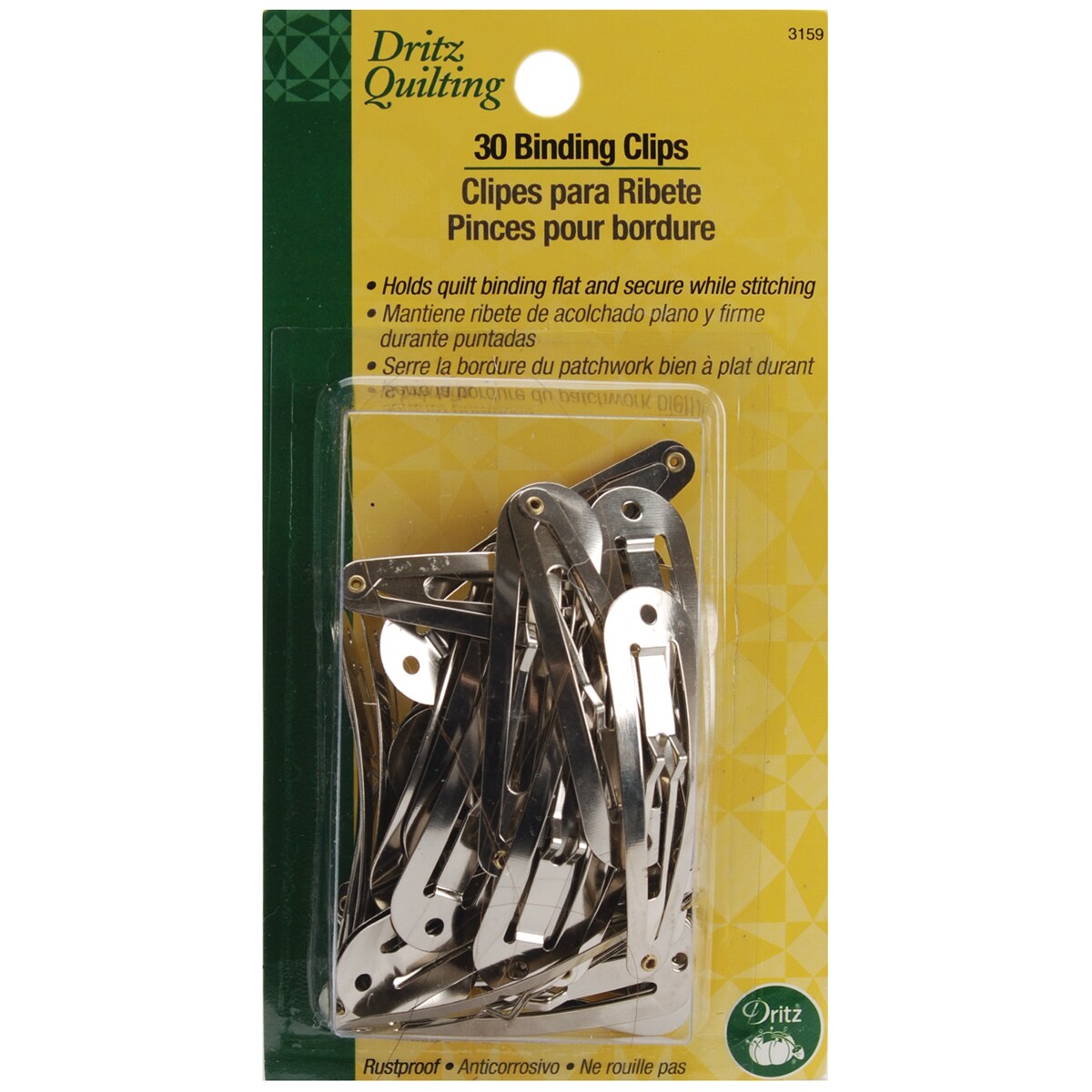 Dritz Quilting Binding Clips 30/Pkg