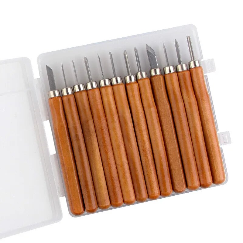 Kitcheniva 12 Pcs Wood Carving Hand Chisel Tool Set