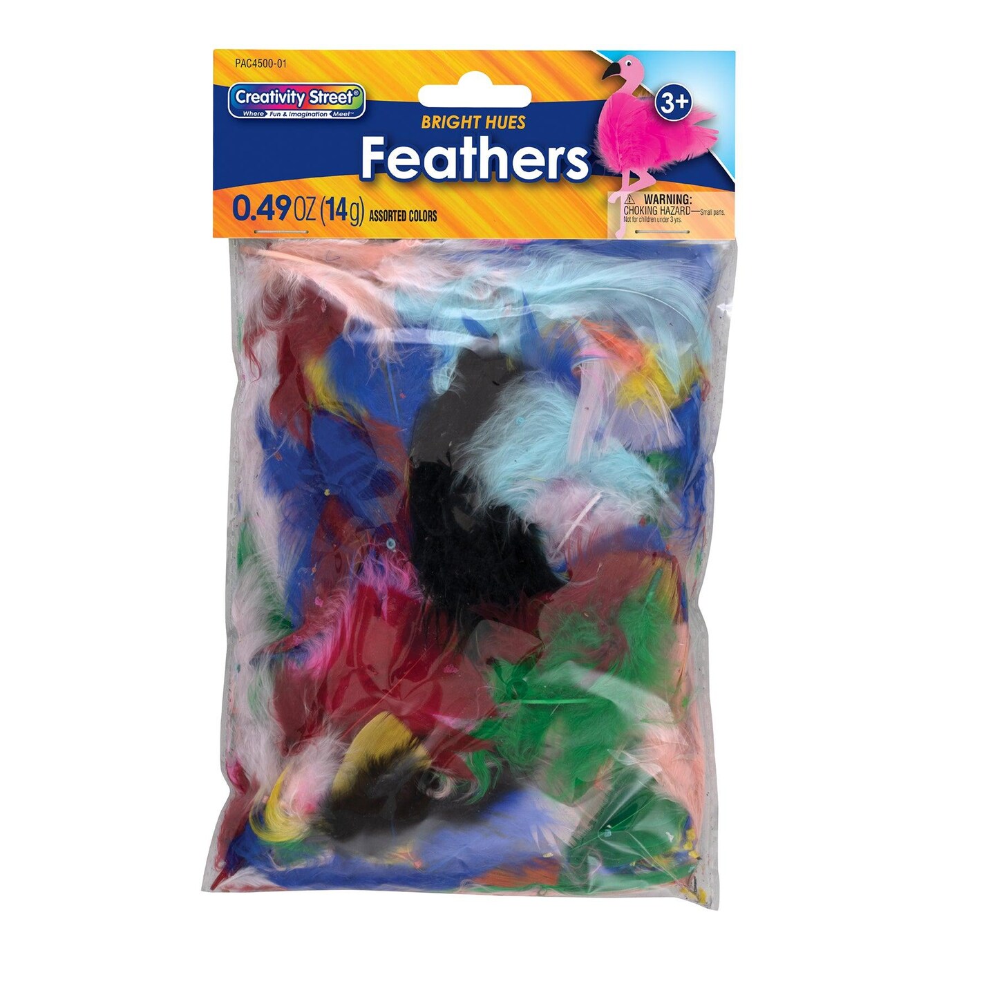 Turkey Plumage Feathers, Assorted Bright Hues, Assorted Sizes, 14 grams Per Pack, 12 Packs