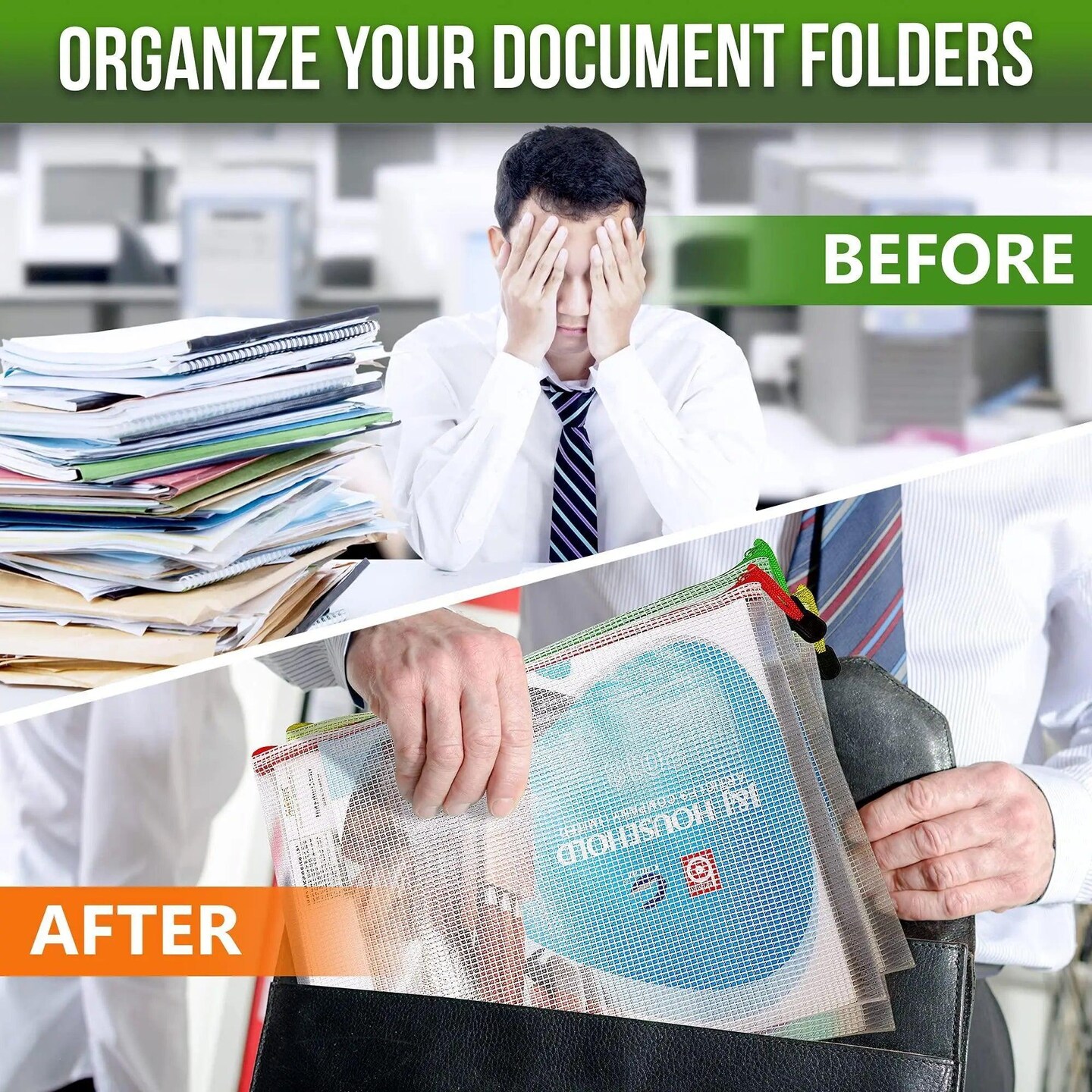 22 Pack Plastic Mesh Zipper Pouch Document Bag 10x14 in Large Document Pouch for School Office Supplies Pouches for Storage Board Game Organizer Plastic Mesh Zipper Pouch 10 x 14 inch