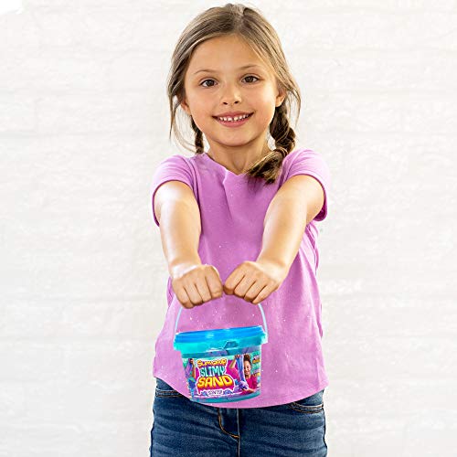1.5 lbs of Berry Scented Moldable, Stretchable, Expandable Cloud Slime, Blue &#x26; Purple Marbled, Slimy Play Sand in Reusable Bucket, Non Stick, Sensory Activity