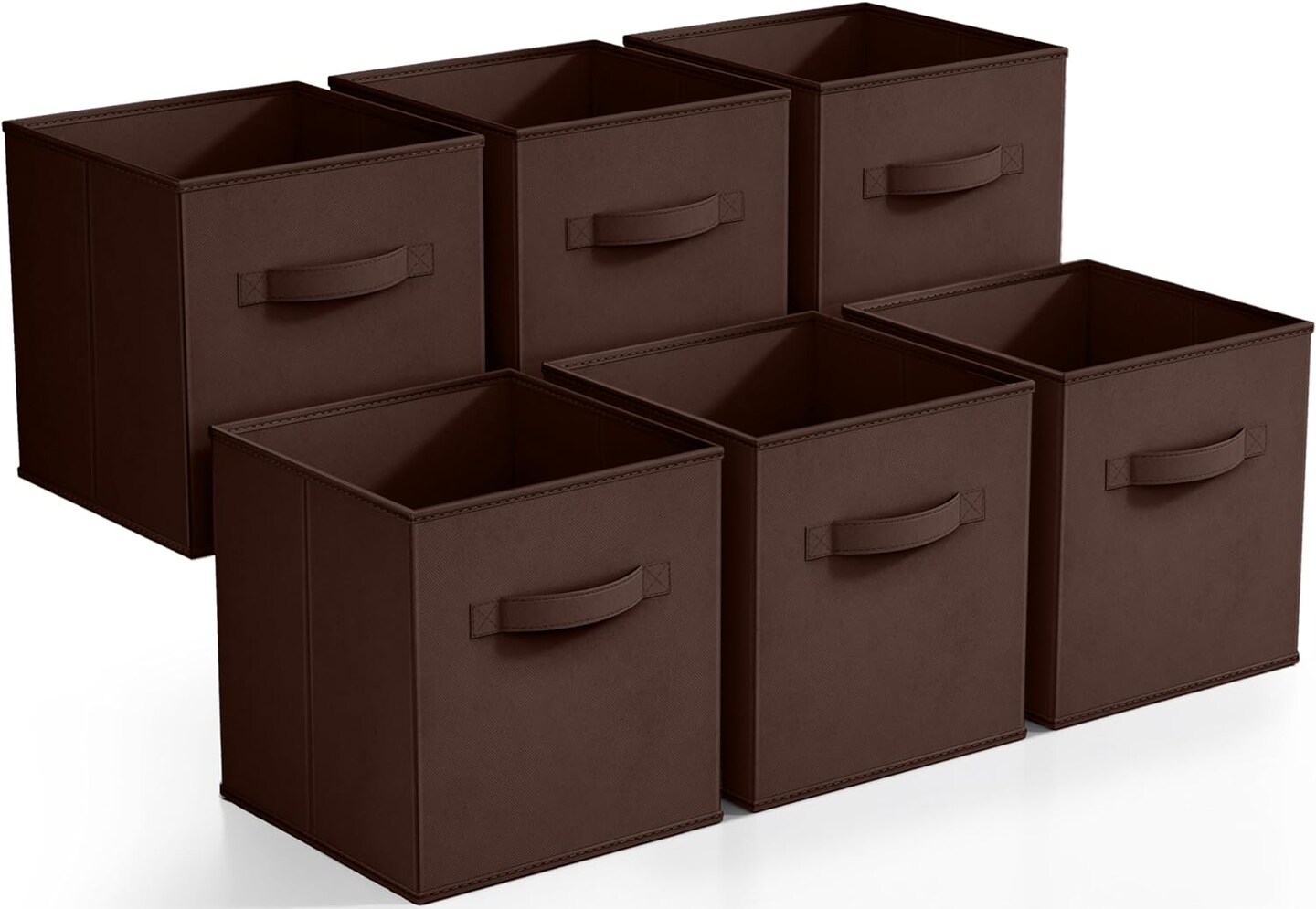 Sorbus 6 Pack 11 Inch Foldable Storage Cubes with Handles- for Organizing Home, Shelves, Nursery, Playroom, Closet and More
