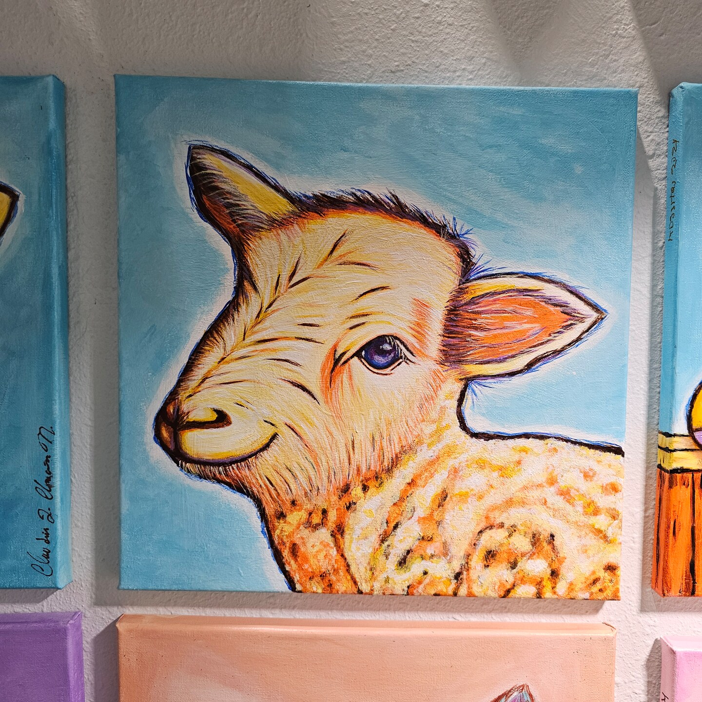 Lamb Painting, Farm Animals Painting, Original Artwork, Acrylic Painting,  Mother's Day Gift, Farmhouse Decor, Trendy Decor, Lamb Wall Art |  MakerPlace by Michaels, image size:1080x1080