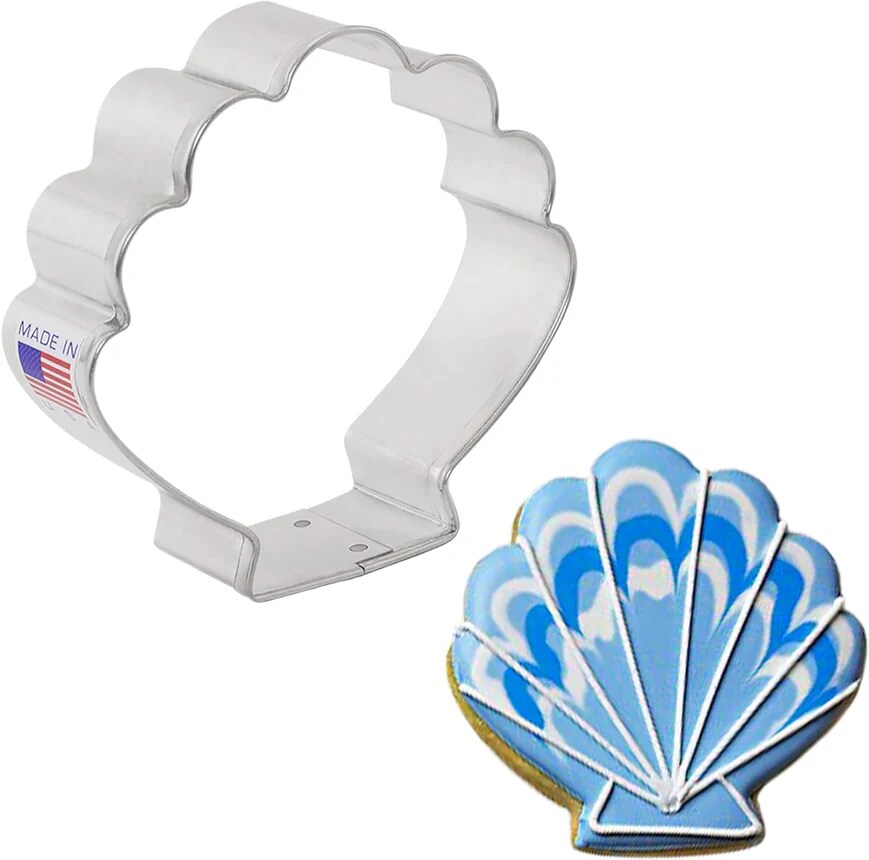 Ann Clark Tropical Seashell Cookie Cutter, 3.25&#x22; Dress Skirt