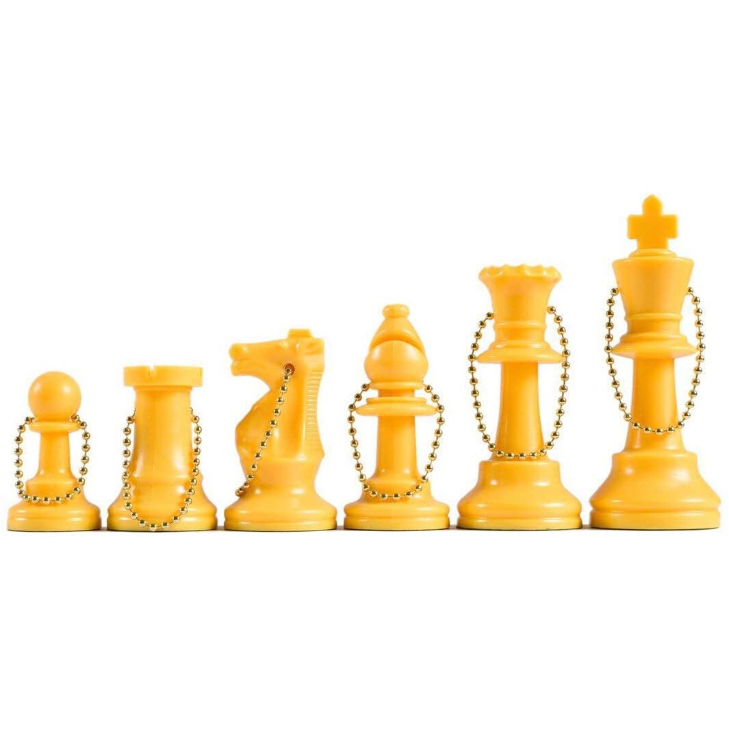 WE Games Keychain Bag Tag Chessmen - Includes 17 Pieces