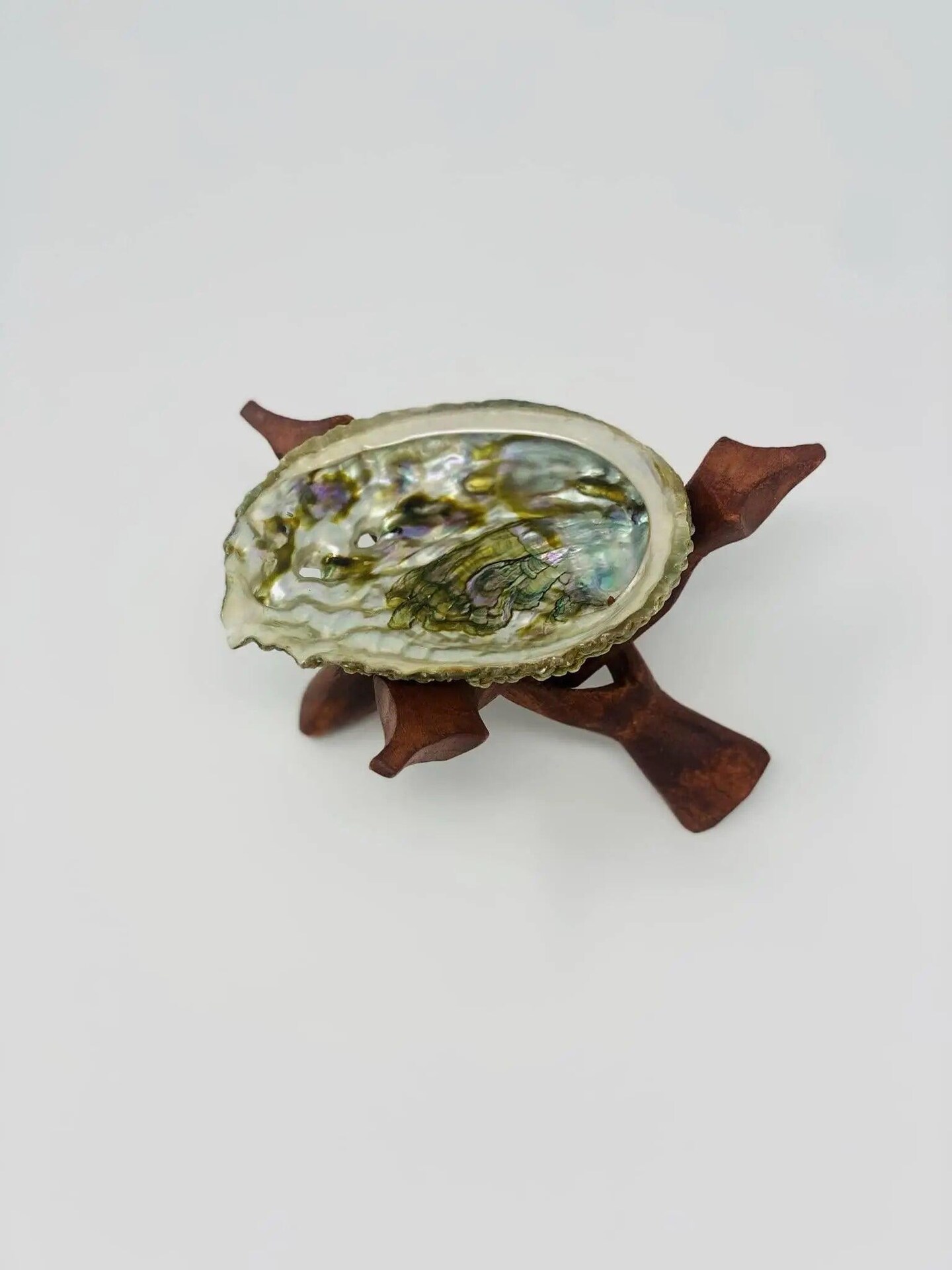 Bholi Sage Plus Sage Smudge Kit with White California Sage 2 Palo Santo Sticks Abalone Shell Bowl &#x26; Wooden Stand Great for Starters and Home Cleansing