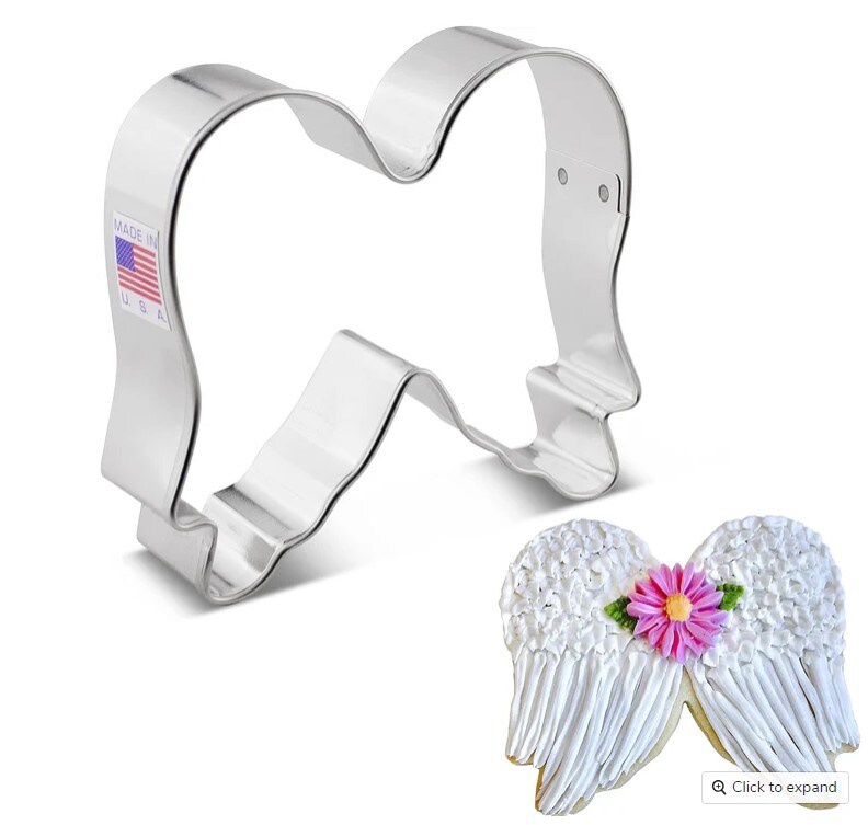 Ann Clark Angel Wings Cookie Cutter, 3.5&#x22;