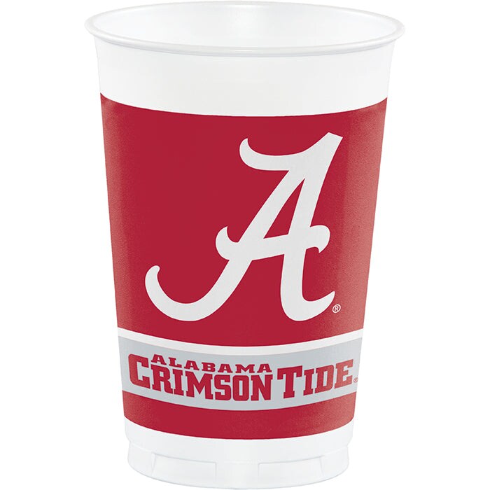 Alabama Crimson Tide 20 Oz. Plastic Cups, 8 ct