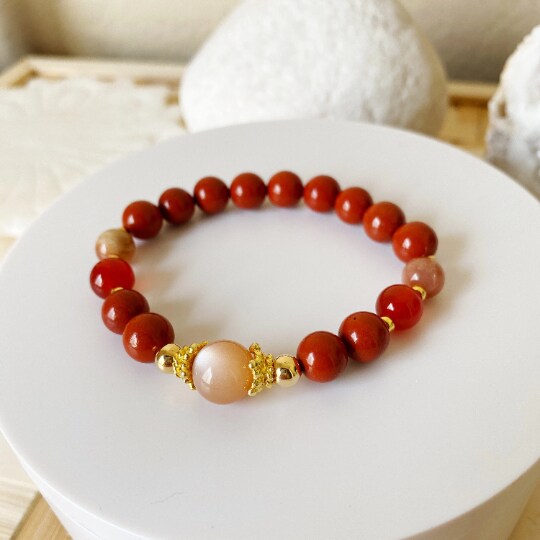 Confidence and Personal Power - Carnelian, Red Jasper and Sunstone