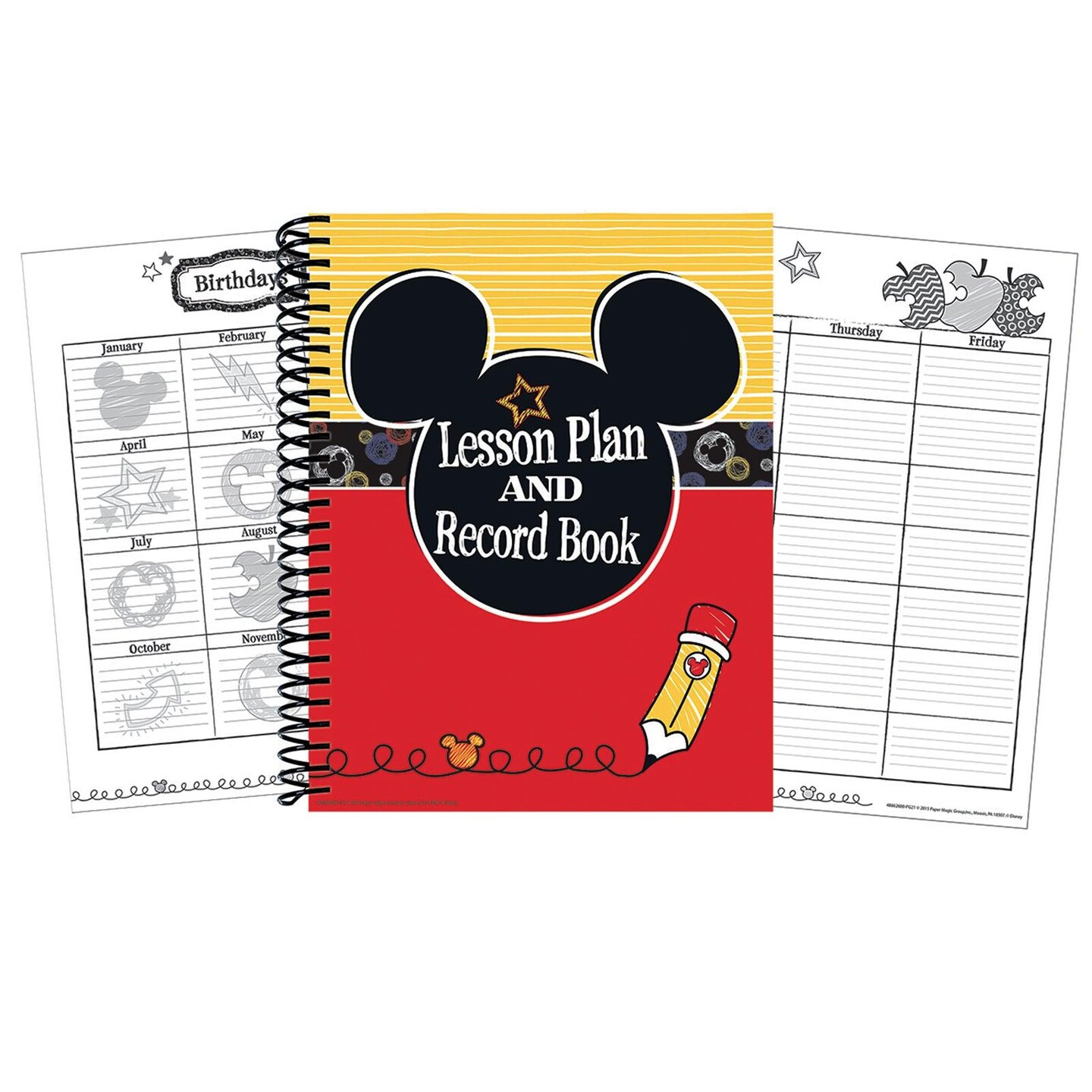 Mickey&#xAE; Color Pop! Lesson Plan &#x26; Record Book, Pack of 2